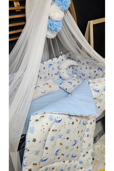 bebek_iklimi 70X110 Park Crib Baby Boy Sleeping Set - Includes Lycra Luxury M...