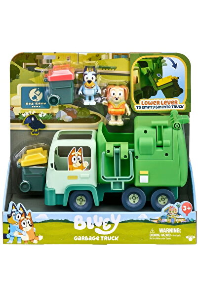 TM TOYS Bluey - Set de joaca cu 2 figurine si Masina de Gunoi, multicolor, 3 ...
