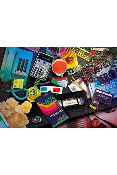 CLEMENTONI Puzzle 1000 pieces - 80S Nostalgia (Clementoni-39649)