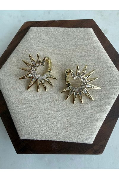 My Joyas Design Special Series Stone Sun Earrings