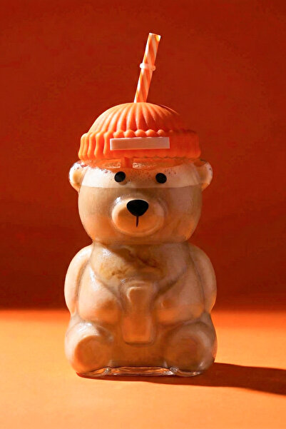 Perotti Capone Barista Orange 580 ml Glass Mug with Straw