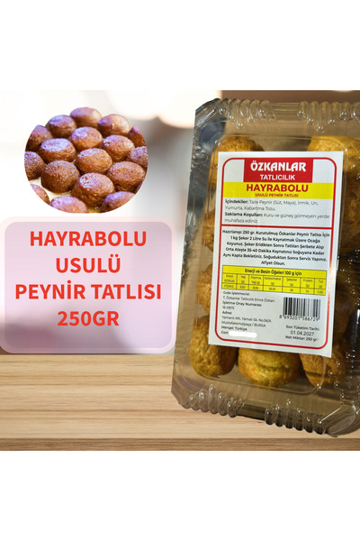 ÖZKANLAR HAYRABOLU USULÜ PEYNİR TATLISI