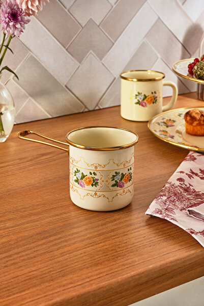 FeyzaDesign Emaye Cezve 500 ml, dayanıklı ve şık tasarım, pratik kullanım