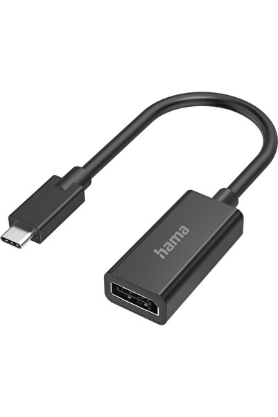 Hama Video Adapter, USB-C Plug - DisplayPort Socket, Ultra-HD 4K
