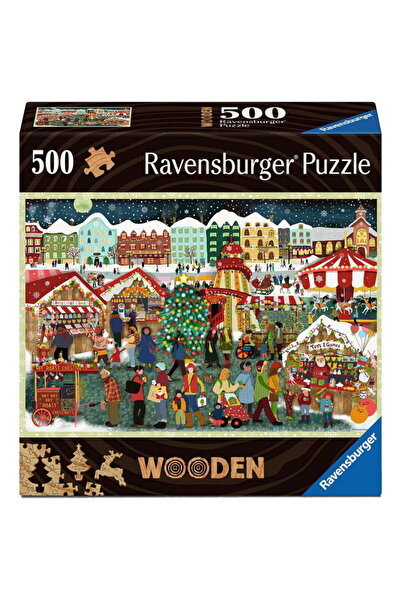RAVENSBURGER Wooden Puzzle - Christmas Market 500 pieces