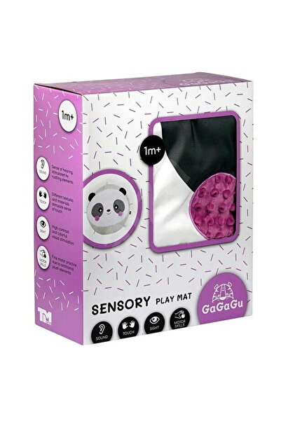 GaGaGu Saltea de joaca senzoriala pentru bebelusi Gagagu, Panda, +1 luna, Mul...