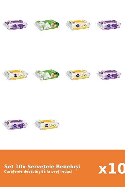 Sleepy Set of 10 Sleepy Baby Wipes: Chamomile, Lavender, Apple