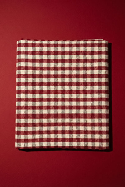 Perotti Set of Gingham Red Tablecloth 170 X 170cm