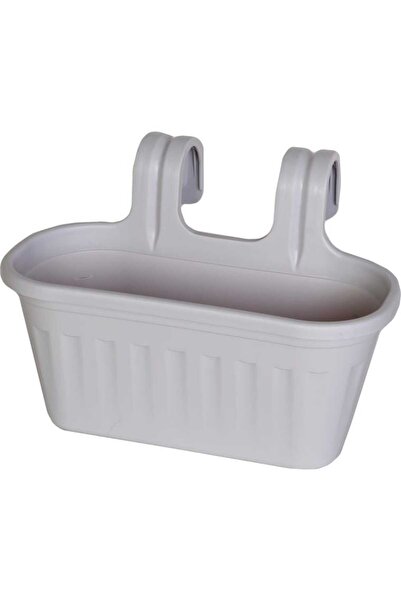 Goliat Doniczka Balustradowa Dwukomorowa Szara o Wysokiej Odporności na Warun...