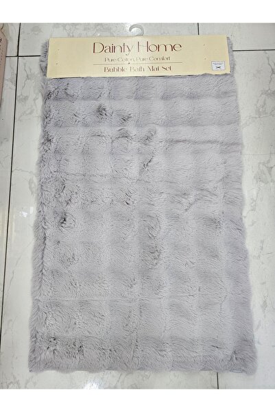 KÜBRAHOME'S طقم سجادة حمام من تافسان توج مكون من قطعتين مقاس 60×100 سم باللون...
