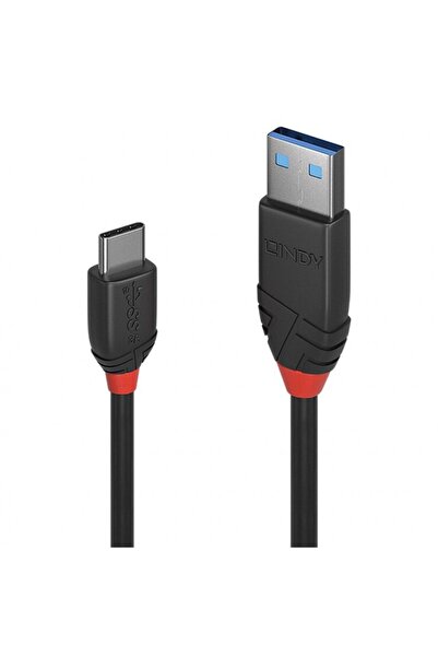 LİNDY Cablu 0.5m USB 3.2 Type A to C Bla
