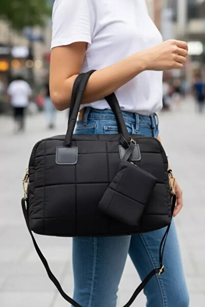 SA-EF Kapitone Mini Cüzdanlı Omuz Çantası Kadın Günlük Çanta