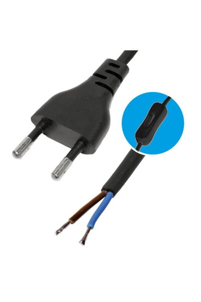 Somogyi Network cable with switch, 2 m, black