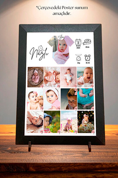 nevty a new world A4 Premium MDF Çerçeve | Lazer Kesim | PVC Pleksi | Siyah B...