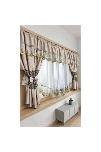 OEM Set unic de perdele plus draperii decorative pentru living și dormitor