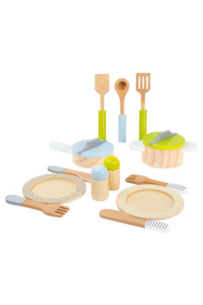 Small Foot Set accesorii din lemn pentru bucătărie, Small Foot, Play Kitchen,...
