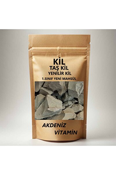 AKDENİZ VİTAMİN 1 Kg Taş Kil , Yeşil Kil , Doğal Kil