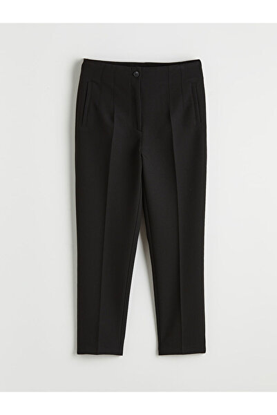 LC Waikiki Черни дамски панталони с висока талия