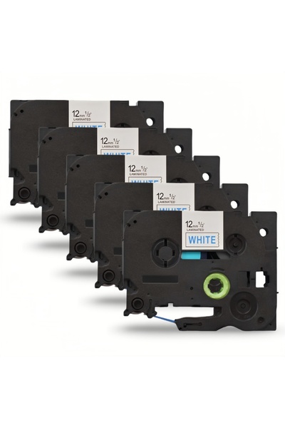 G Print Pachet 5 bucati banda etichete compatibila Brother TZe-233, 12 mm, al...