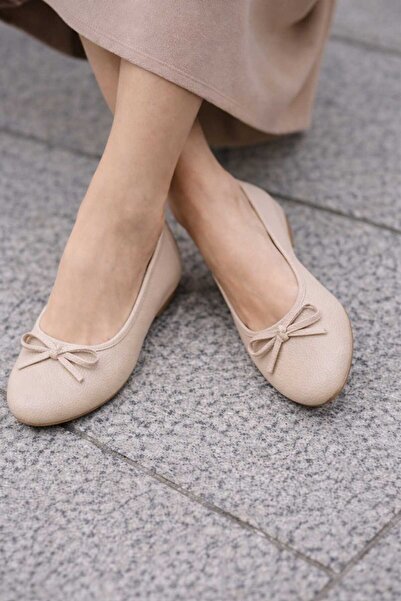 POTEEN Tia Kadın Gerçek Deri Yumuşak Babet P332