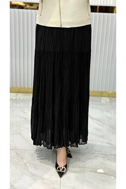 YARIŞ Φούστα σιφόν με πιέτες