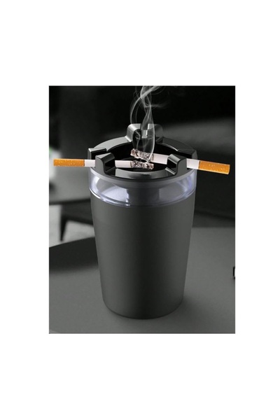 zola Стъклен пепелник, с резервоар за вода за гасене на цигари, пластмасов, 1...