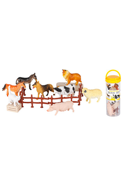 Xin Teng Yi 12-Piece Farm Animal Play Set for Kids