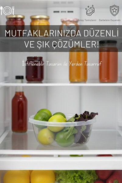 CALVERA 2.6 Litre Şeffaf Yuvarlak Badya - Çok Amaçlı Mutfak ve Salata Kasesi - BPA Free