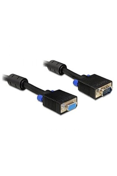 DELOCK cablu prelungitor VGA HD15F/HD15M ecranat dublu cu miez de ferită 2*, ...