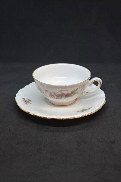 Winterling Röslau Pink Elegant Floral Coffee Cup and Saucer 80 ml