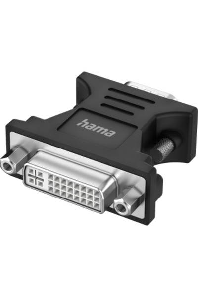 Hama Video Adapter, VGA Plug - DVI Socket, Full-HD 1080p