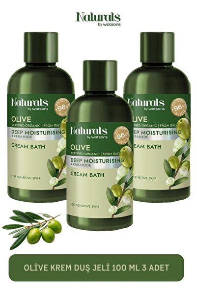 Naturals By Watsons Olive Krem Duş Jeli 100 ml 3 Adet