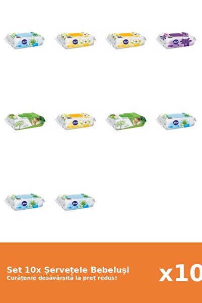 Sleepy Set of 10 Sleepy Baby Wipes: Chamomile, Lavender, Aloe Vera, Apple