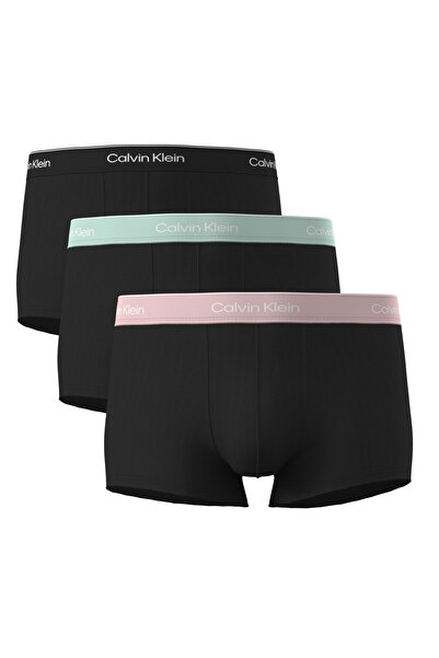 Calvin Klein Men's Black 3-Piece Low Rise Trunk Boxer