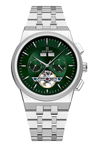 Reward Rd313445M Steel Strap, 5 Atm Automatic Men's Wristwatch
