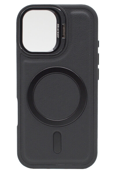 VERTEK Husa Piele Ecologica Magnetic Camera Glass Bracket, Microfibra, pentru...