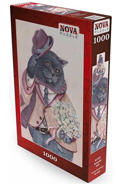 Nova Puzzle Puzzle 1000 piese Nova - Romantic Cat (Nova-Puzzle-41101)