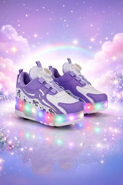 ROCKY IŞIKLI PATENLİ & KAYKAY ÇOCUK AYAKKABISI TEKERLEKLİ SPOR SNEAKER