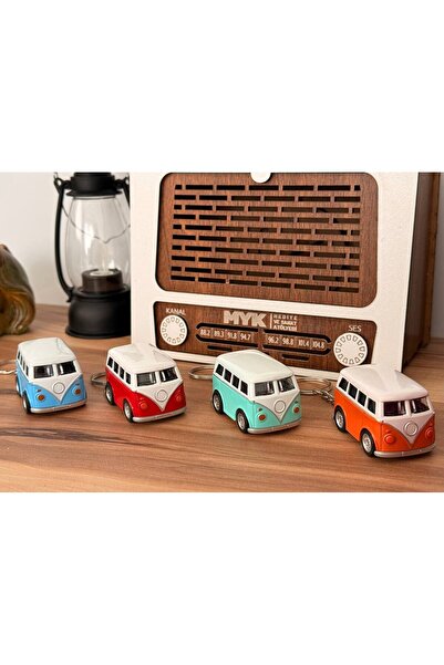mykhediyevesanatatölyesi Metal Vosvos Minibus Keychain and Bag Ornament Premi...
