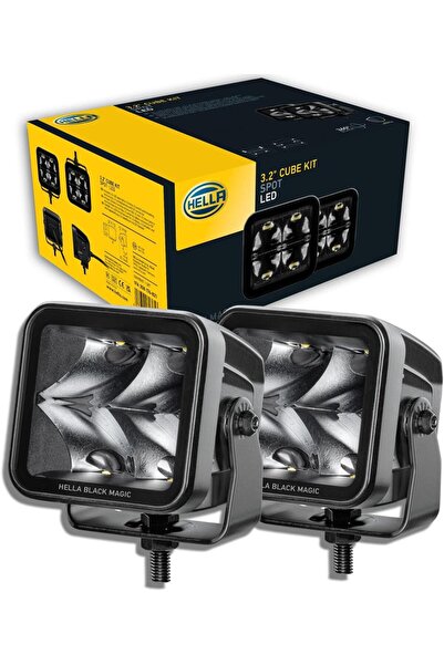 Hella 3.2 CUBE KIT 2 Lİ MOTOSİKLET SİS FARI LED TAKIMI