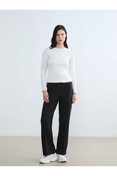 LC Waikiki Rmz Gi̇yi̇m Farkiyla Soft Touch Women's Sweatpants with Waist Cord