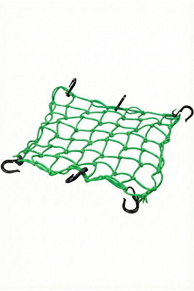 MOTORKİT MK MOTOSİKLET KASK FİLESİ [ AHTAPOT ] YEŞİL 6 KANCALI 35 x 35 cm