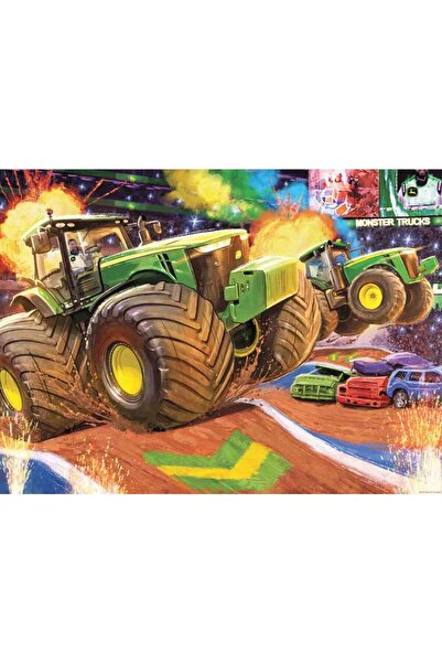 RAVENSBURGER Puzzle 100 Pieces - John Deere With Wheels (Ravensburger-12983)