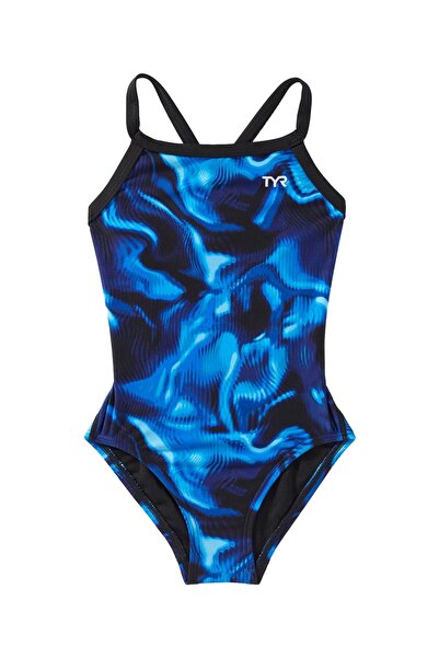 TYR Durafast Elite ®   Girl's Diamondfit Swimsuit - Waveform