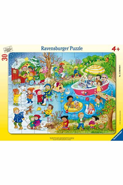 RAVENSBURGER 30 Piece Frame Puzzle - The Lake in the Four Seasons (Ravensburg...