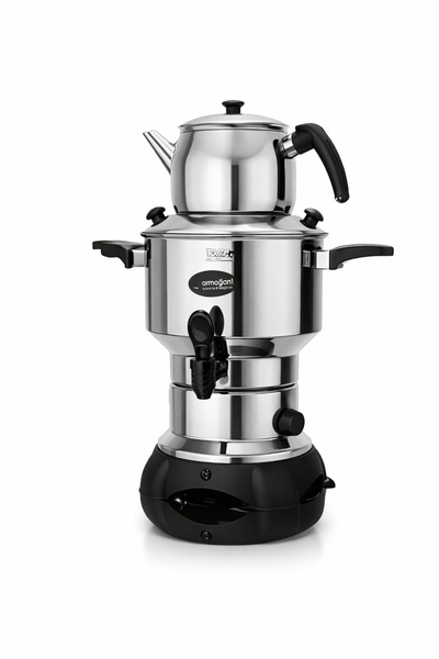 Armağan Elit Electric Samovar - 4.5 Liters - Black Finish - 430 Quality Stain...