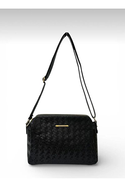 Sanmorris Women's 3-Compartment Quality Faux Leather Shoulder Bag