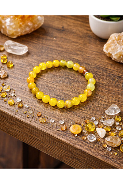 SUFİ TESBİH & ESANS VE HEDİYELİK Honey Agate Stone Bracelet – Natural Stone B...