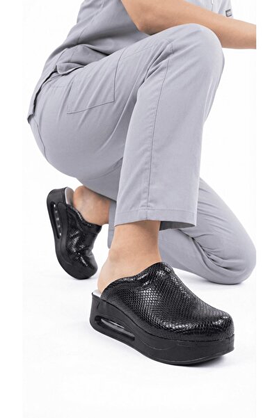 Dr. Mitra Orthopedic Air Taban Sabo Slipper Nurse Doctor Medical Daily 405 Black