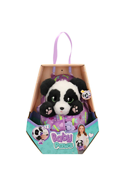 Baby Paws Interactive Panda Plush Toy in Bag 24 cm, with Pacifier, W3